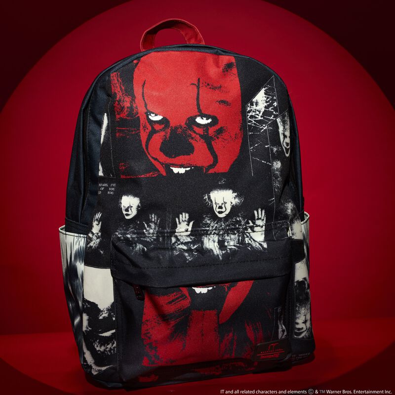 I Heart Horror It Pennywise Glow Full-Size Backpack, , hi-res view 2