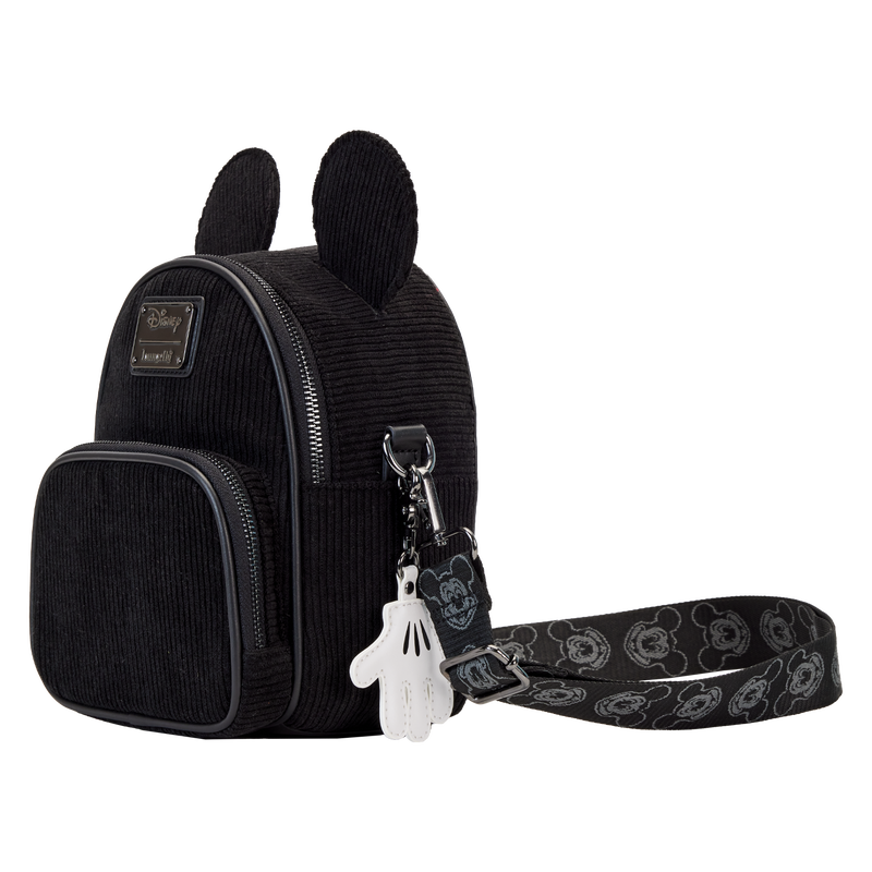 Disney100 Mickey Mouse Classic Corduroy Convertible Mini Backpack & Crossbody Bag, , hi-res view 4