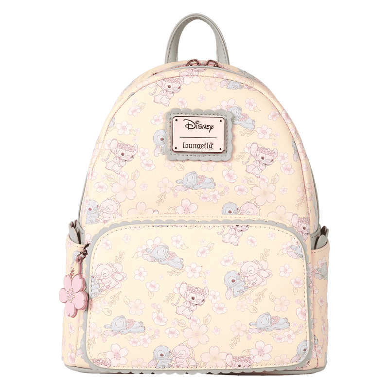 Stitch & Angel Cherry Blossom All-Over Print Mini Backpack, , hi-res view 1