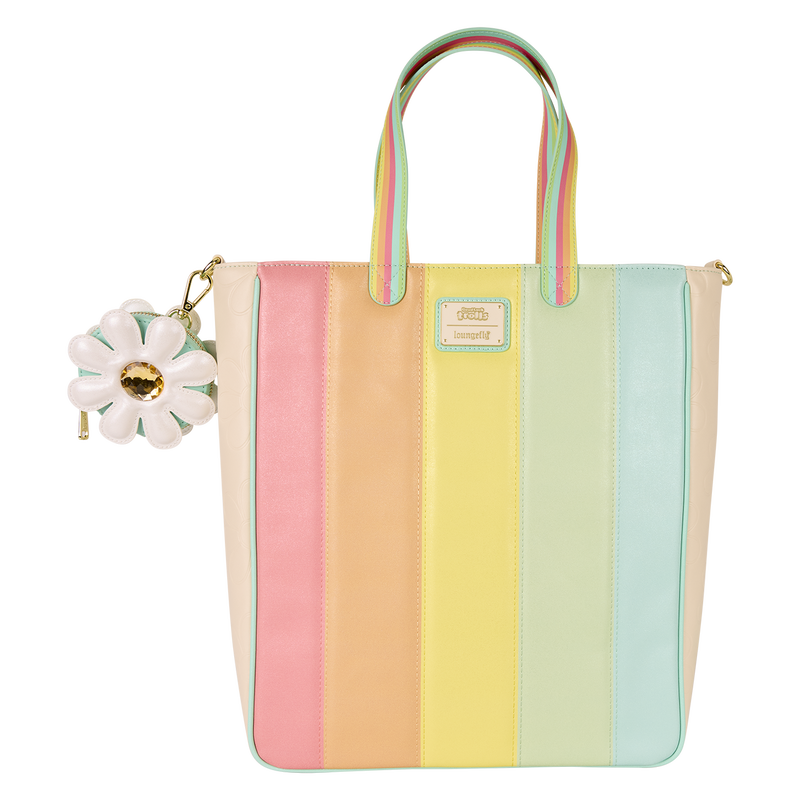 Classic Trolls Plush Glitter Tote Crossbody Bag with Coin Bag, , hi-res view 5