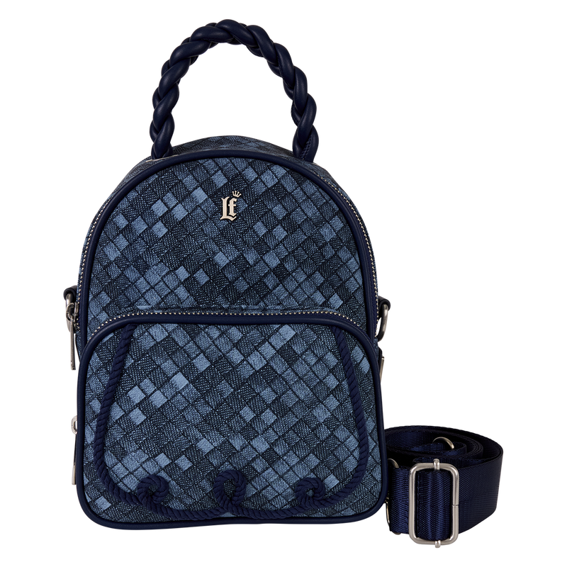 Loungefly Faux Denim Convertible Mini Backpack & Crossbody Bag, , hi-res view 1