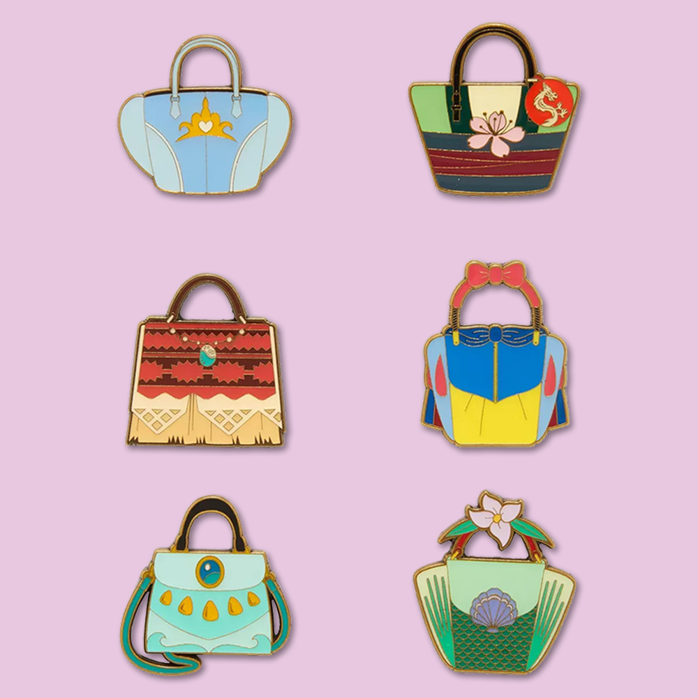 Selection of Loungefly Disney Princess Enamel Pins