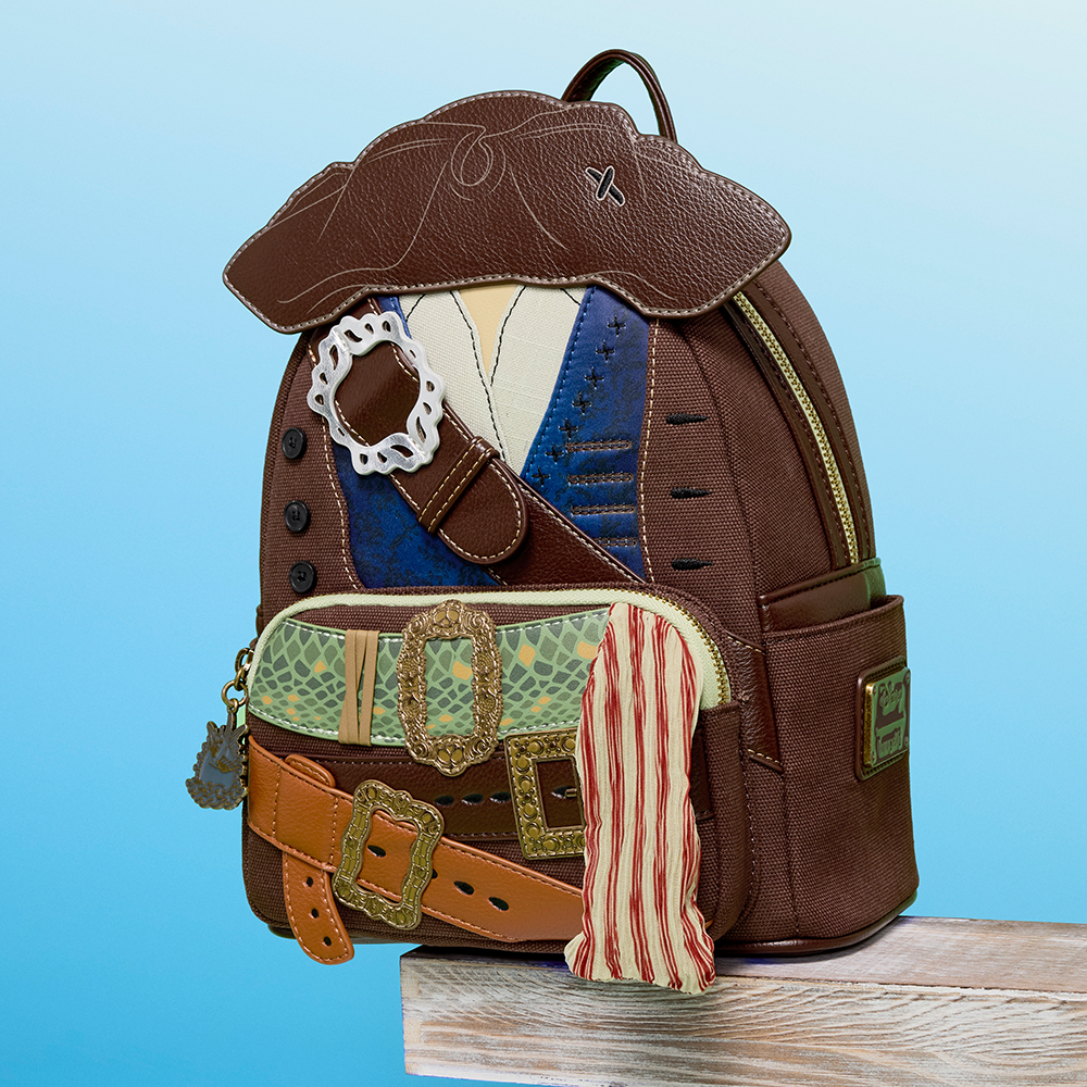 Disney Pirates of the Caribbean backpack with blue background