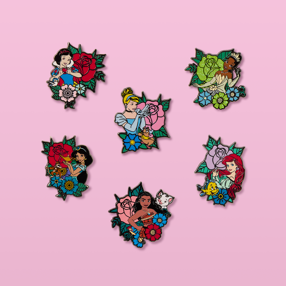 Selection of Loungefly Disney Princess Enamel Pins
