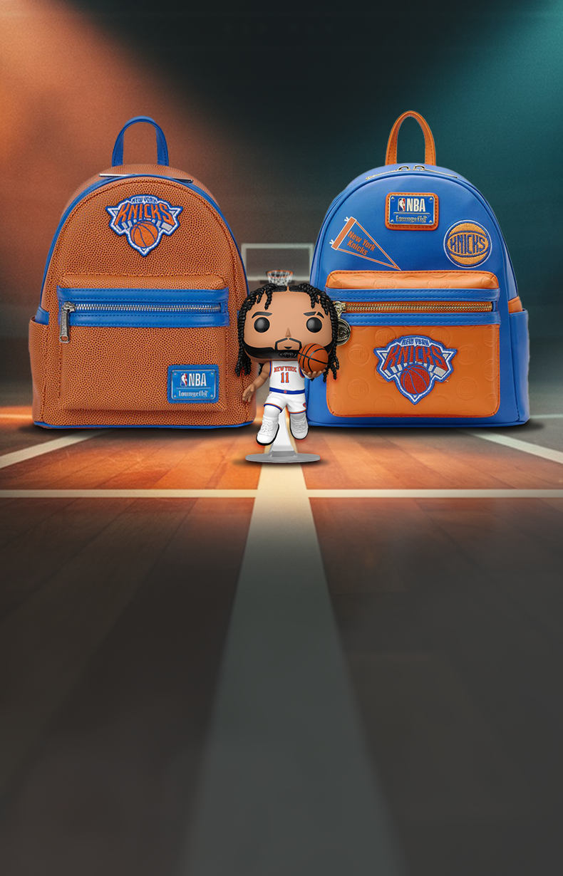 Basketball arena background with Orange and Blue spotlights