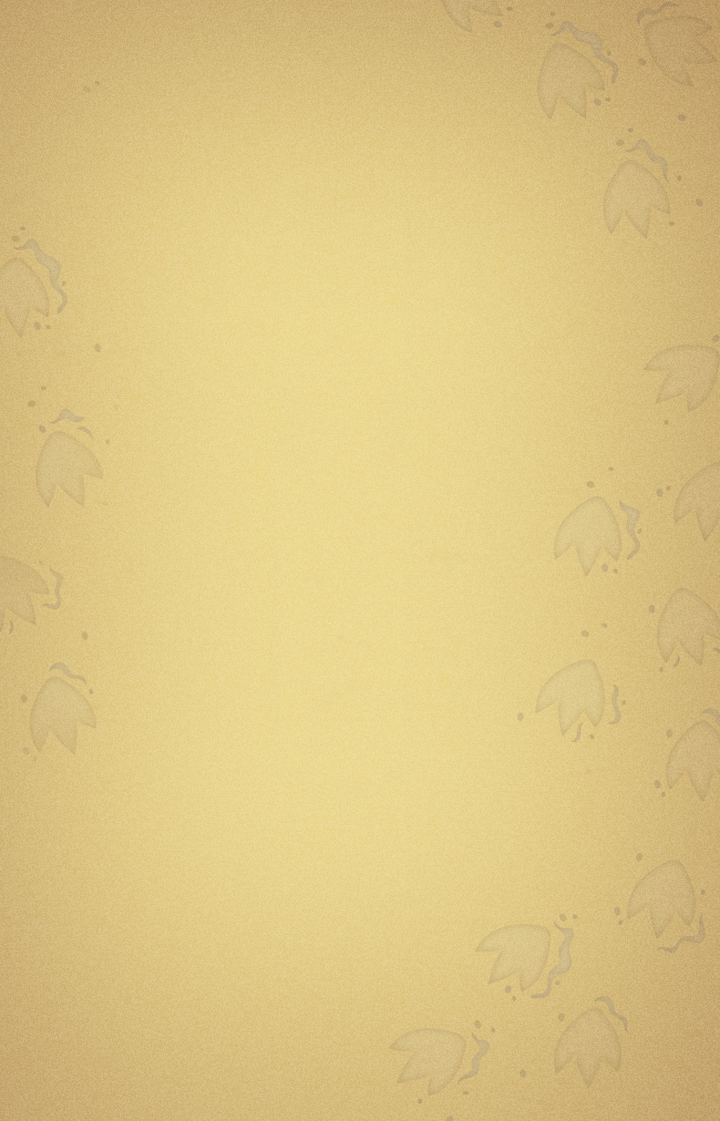 Cartoon sand background with prints of penguin feet