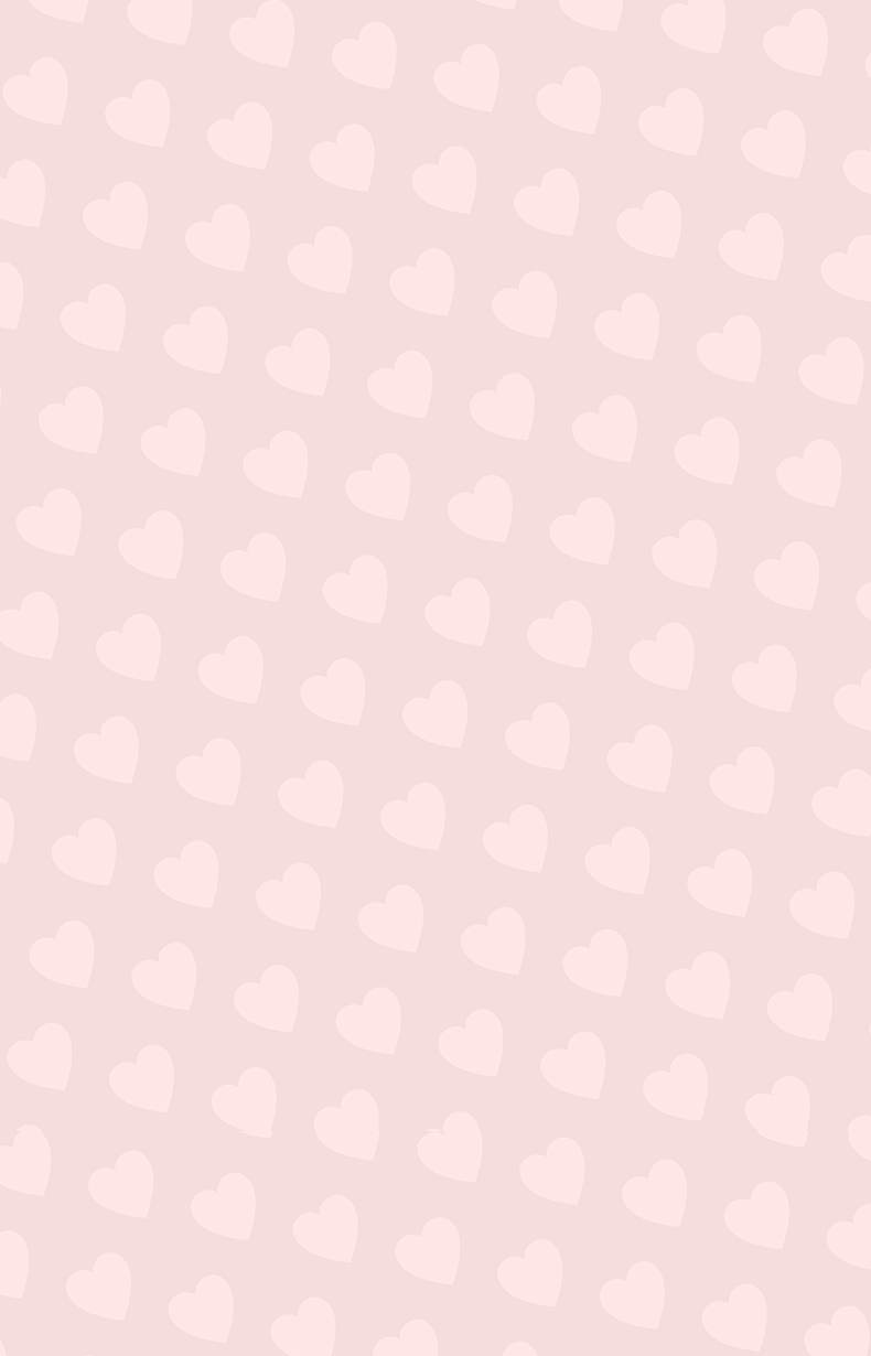 Pink background with seamless heart pattern