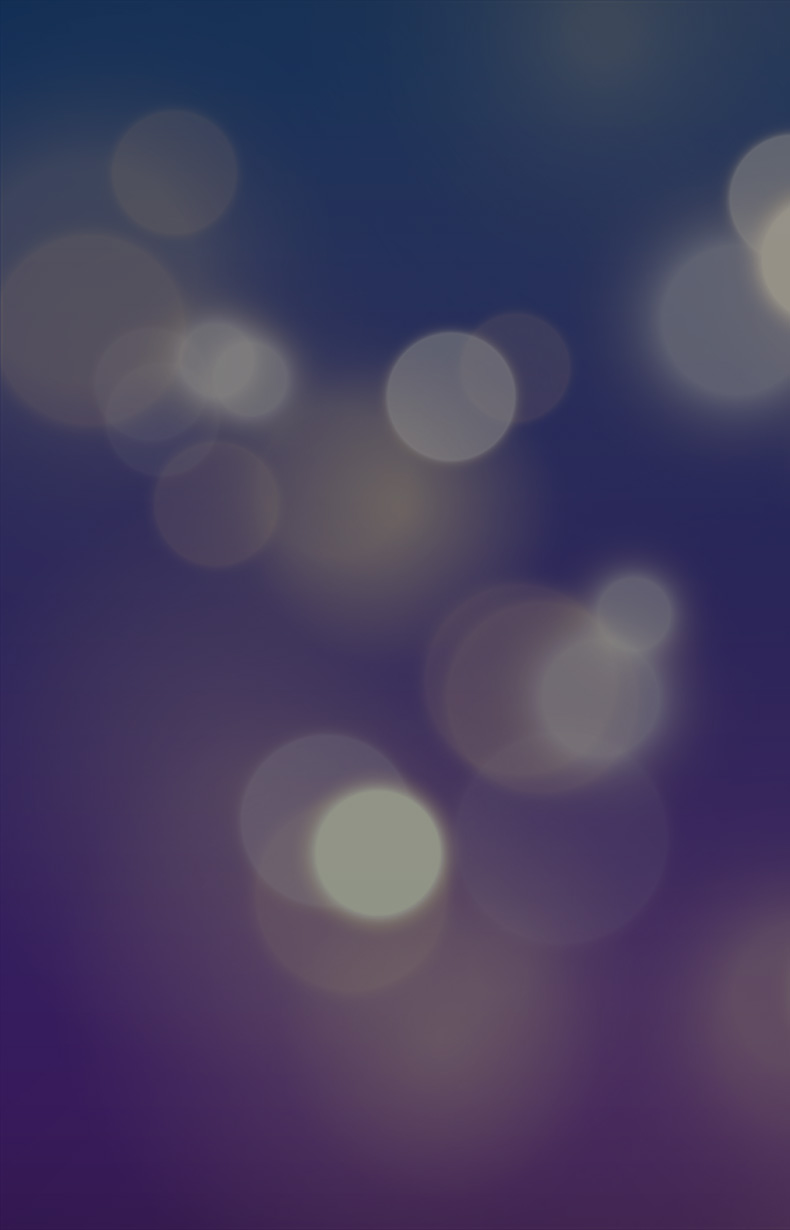 Blue to Purple gradient background with Gold bokeh effect