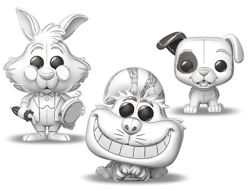 Funko POP! Disney Sketched Deco vinyl figures