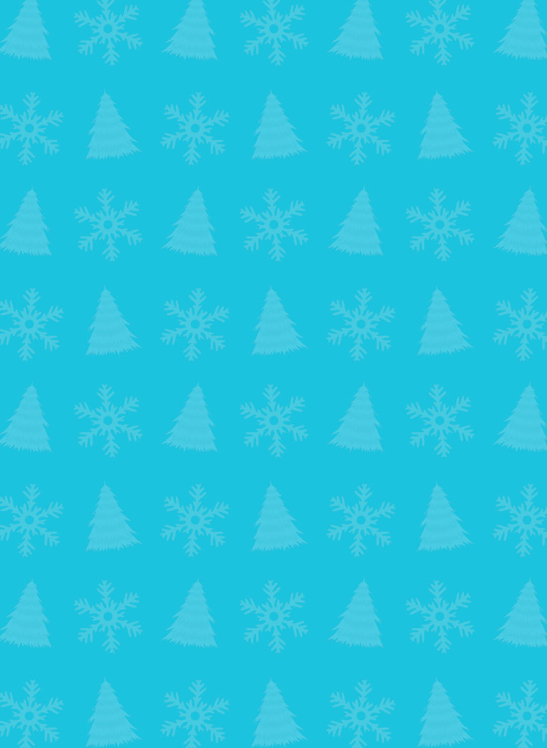 Blue background with holiday pattern
