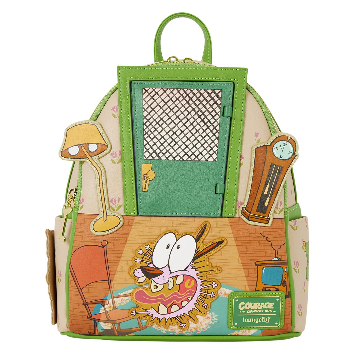 Courage the Cowardly Dog Lenticular Mini Backpack | Loungefly Courage the Cowardly Dog Lenticular Mini Backpack | Loungefly